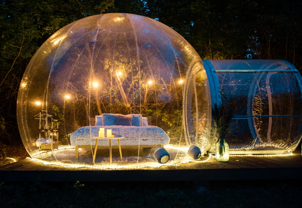 see through bubble tent