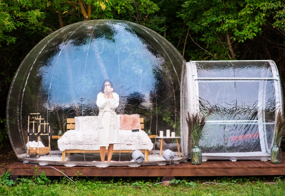 see through bubble tent